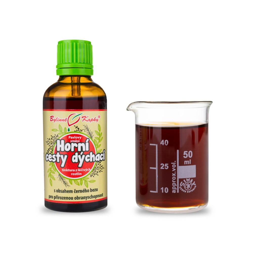 Horní cesty dýchací (Nachlazení) - Pavlovy bylinné kapky (tinktura) 50 ml