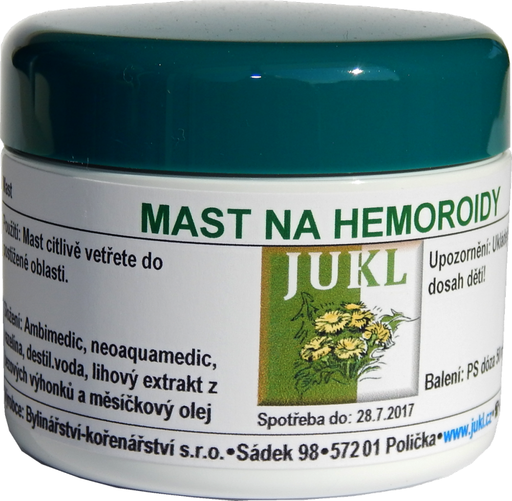 Jukl Bylinná mast na hemoroidy 