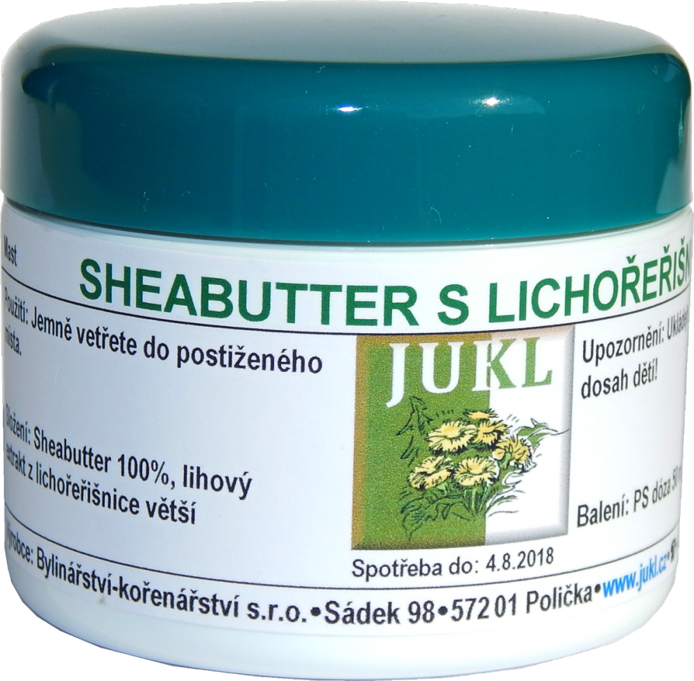 Jukl Bylinná mast Sheabutter s lichořeřišnicí 