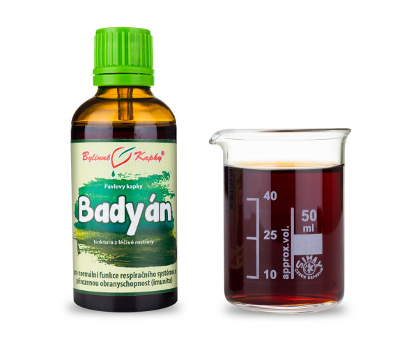 Badyáník (badyán) - Pavlovy bylinné kapky (tinktura) 50 ml