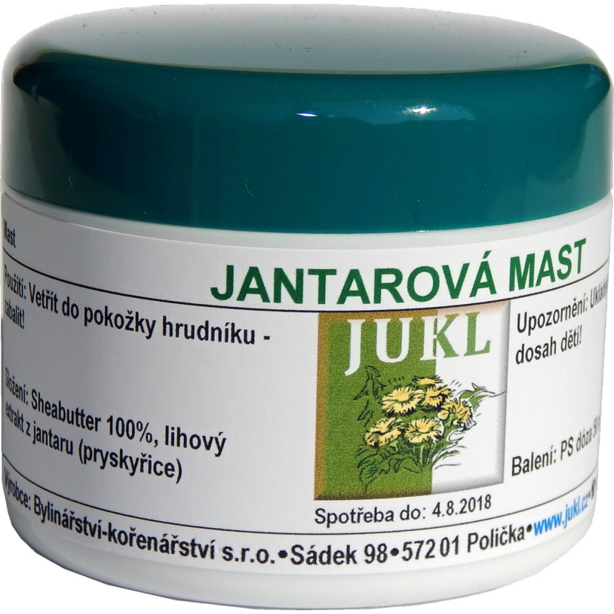Jukl Bylinná mast Jantarová