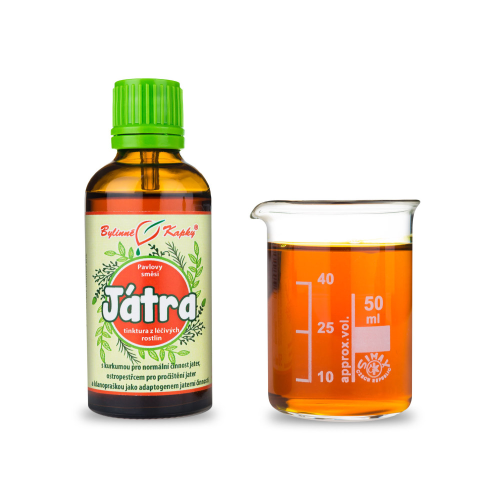 Játra (regenerace) - Pavlovy bylinné kapky (tinktura) 50 ml