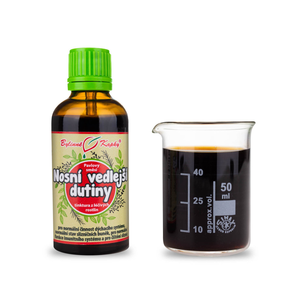 Nosní vedlejší dutiny - Pavlovy bylinné kapky (tinktura) 50 ml