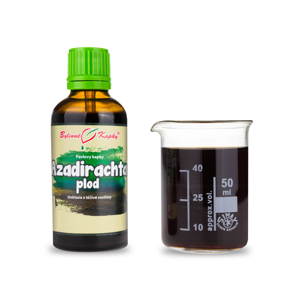 Azadirachta plod (Nimba, Neem) Pavlovy bylinné kapky (tinktura) 50 ml