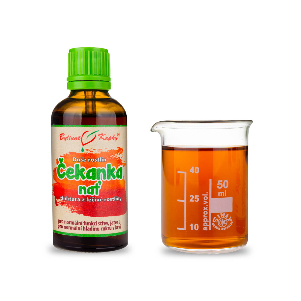 Čekanka nať - Bylinné kapky (tinktura) Duše rostlin 50 ml