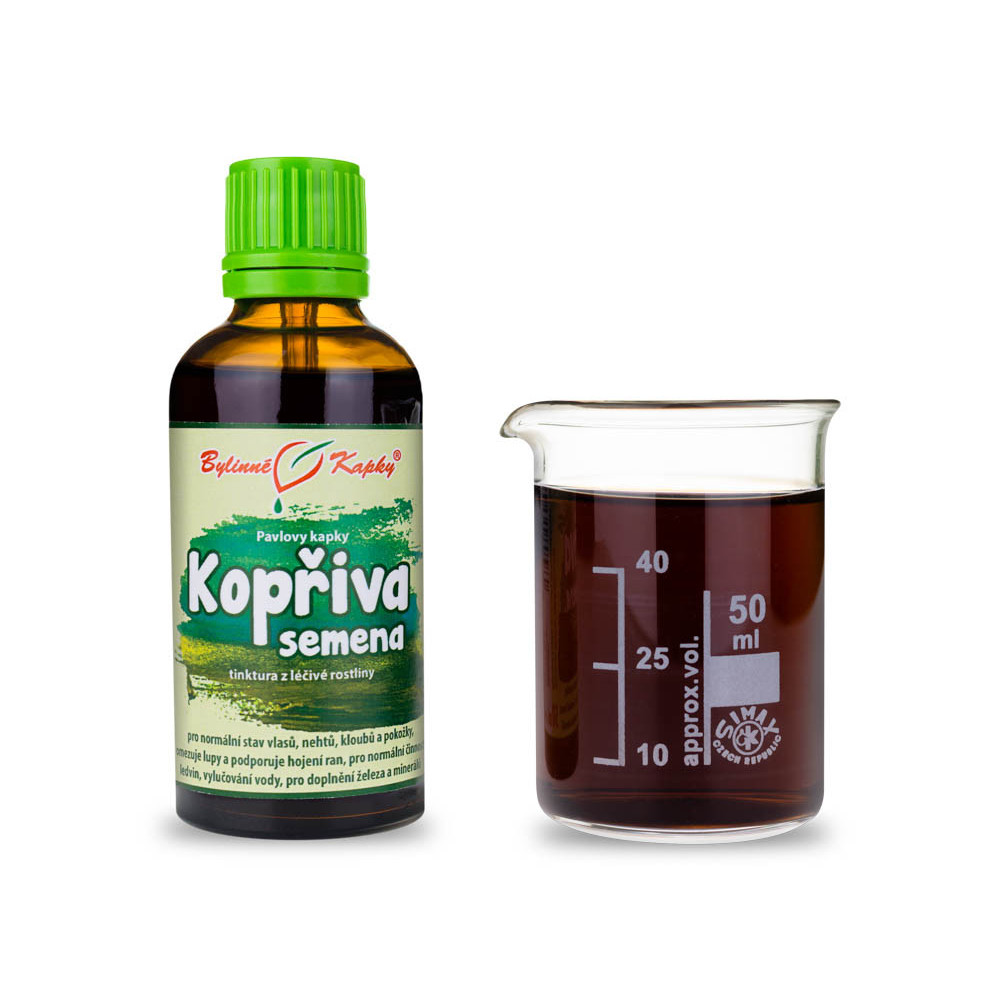 Kopřiva semena - Pavlovy bylinné kapky (tinktura) 50 ml