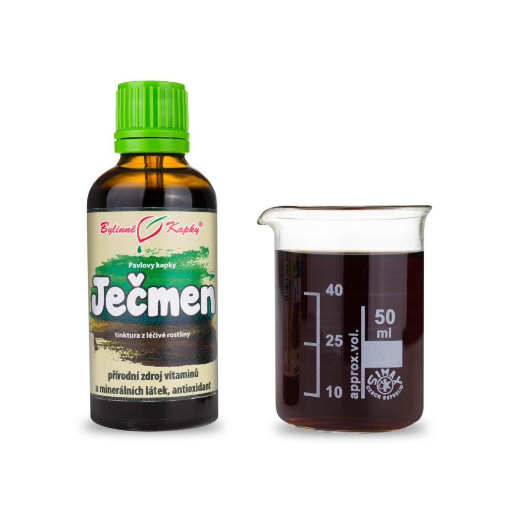 Zelený ječmen - Pavlovy bylinné kapky (tinktura) 50 ml