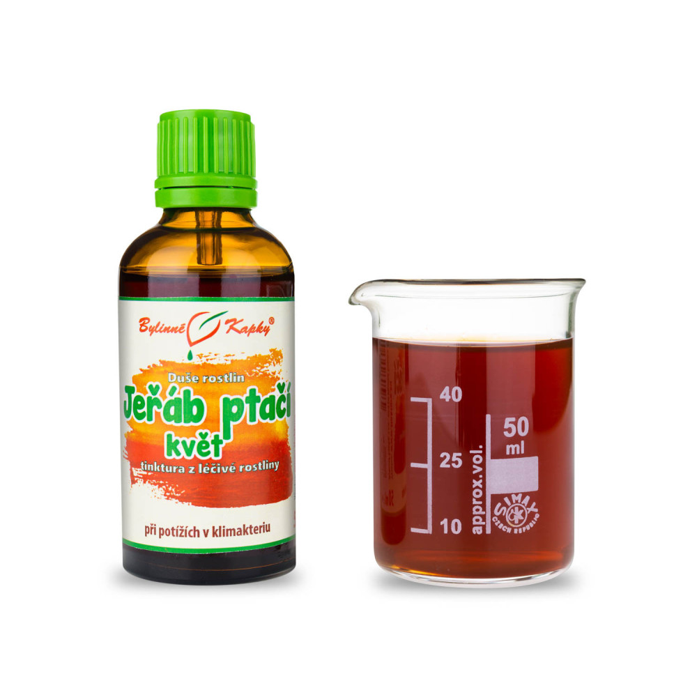   Jeřáb ptačí květ - Bylinné kapky (tinktura) Duše rostlin 50 ml