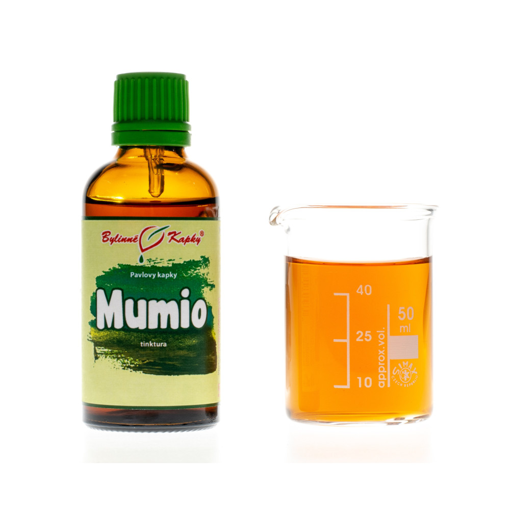 Mumio (Shilajit, kyselina fulvová) - Pavlovy bylinné kapky (tinktura) 50 ml
