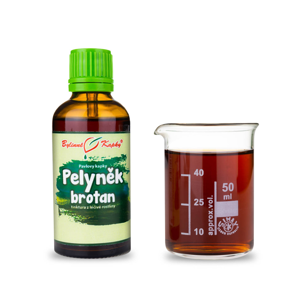 Pelyněk brotan (boží dřevec) - Pavlovy bylinné kapky (tinktura) 50 ml