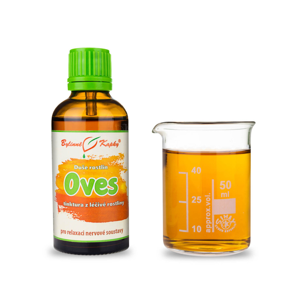 Oves mléčné obilky - Bylinné kapky (tinktura) Duše rostlin 50 ml