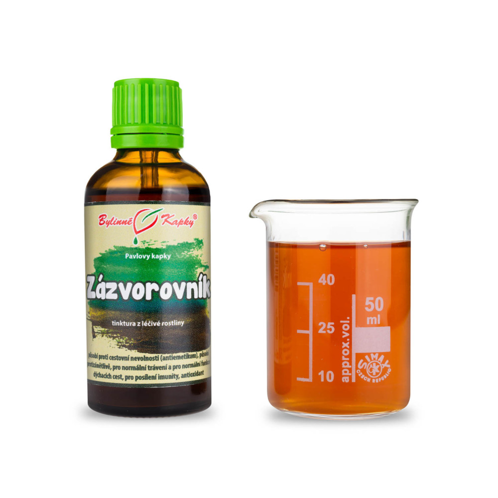 Zázvorovník (zázvor) - Pavlovy bylinné kapky (tinktura ze zázvoru) 50 ml