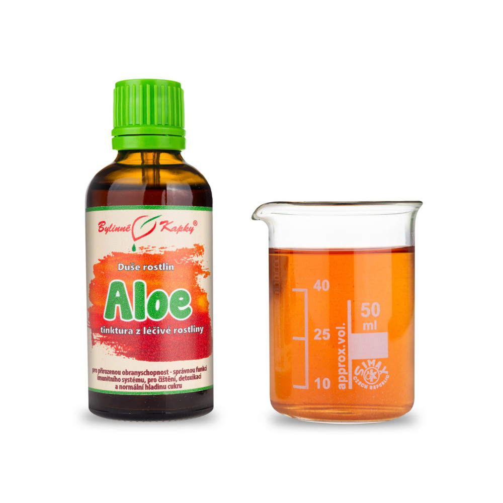 Aloe pravá (vera) - Bylinné kapky (tinktura) Duše rostlin 50 ml
