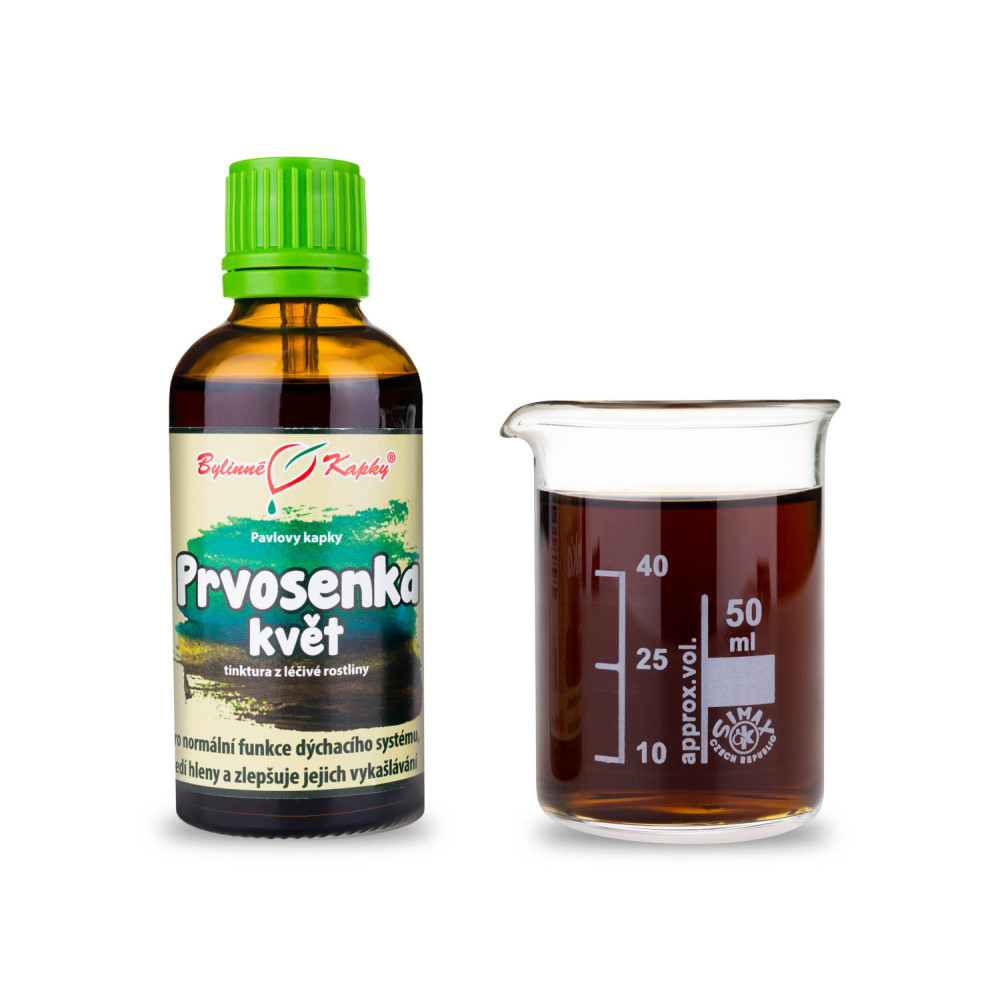 Prvosenka (petrklíč) květ - Pavlovy bylinné kapky (tinktura) 50 ml