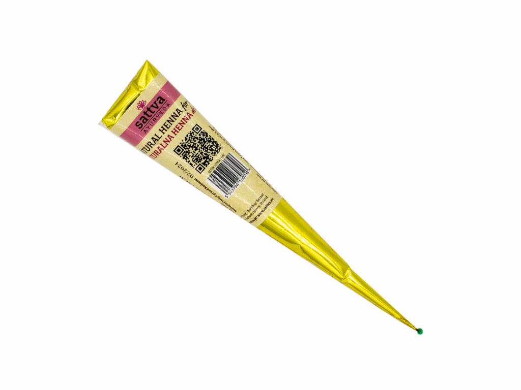 Sattva - Přírodní henna pro tetování na tělo - hnědá