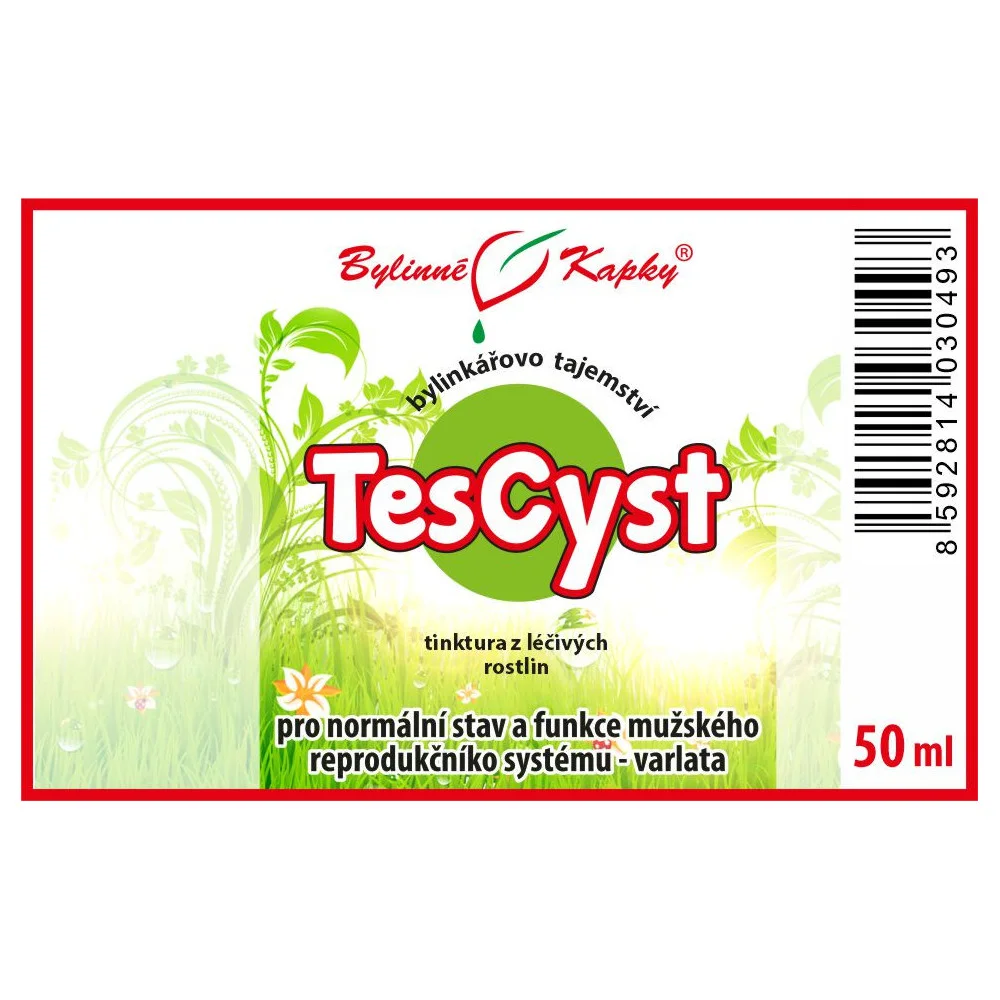 TesCyst - Bylinné kapky (tinktura) Bylinkářovo tajemství 50 ml