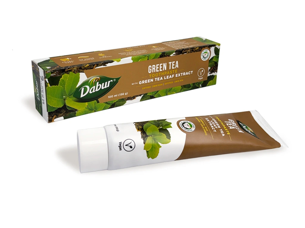 Dabur Zubní pasta Green Tea se zeleným čajem