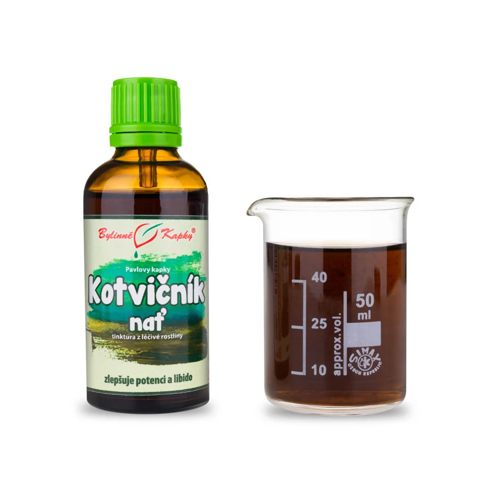 Kotvičník nať - přírodní testosteron - Pavlovy bylinné kapky (tinktura) 50 ml