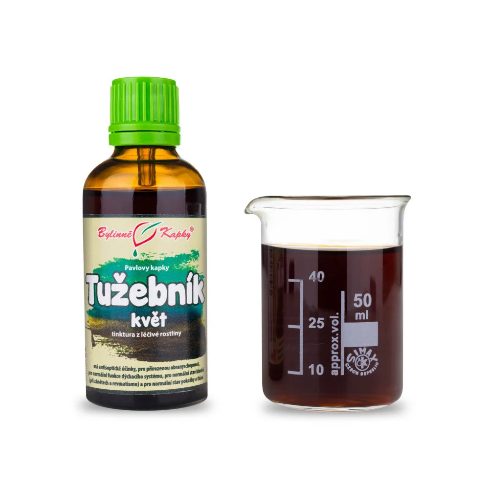 Tužebník květ - Pavlovy bylinné kapky (tinktura) 50 ml