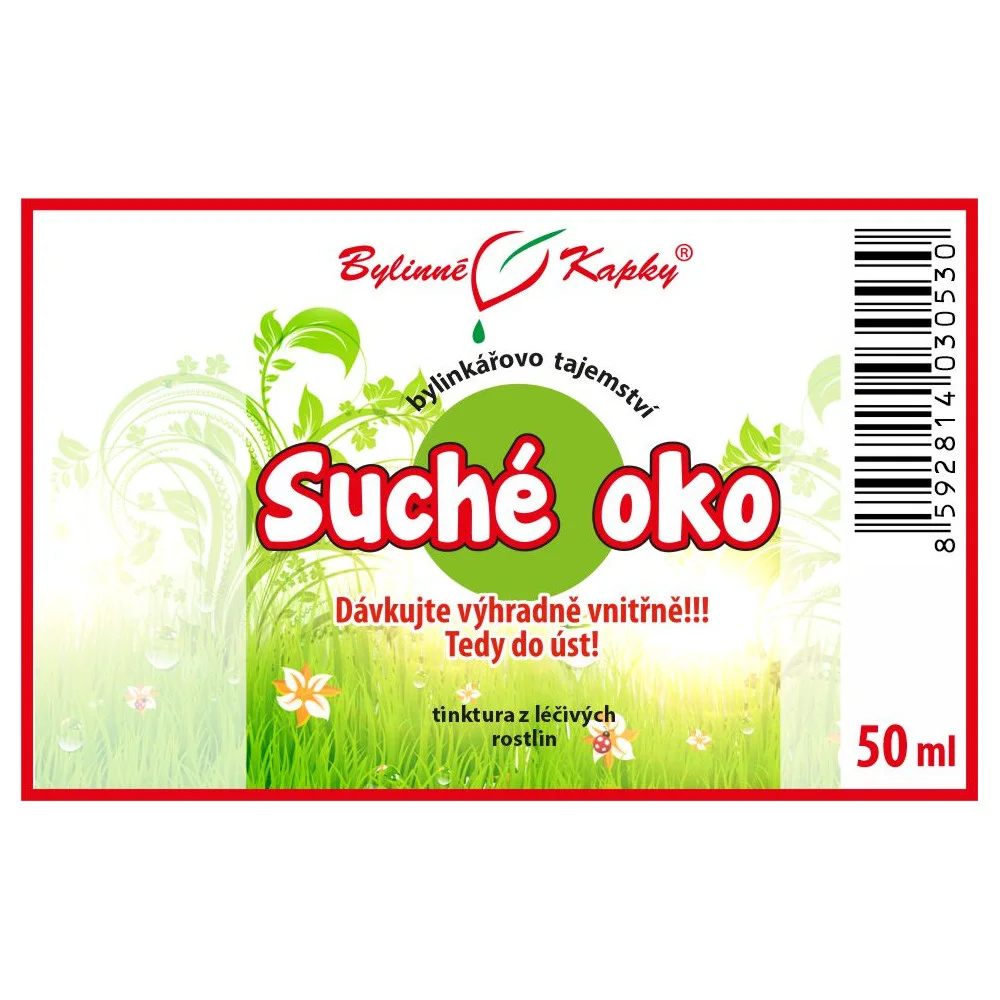 Suché oko - Bylinné kapky (tinktura) Bylinkářovo tajemství 50 ml