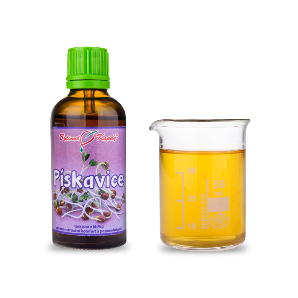 Pískavice - tinktura (kapky) z živých klíčků pro zvětšení poprsí 50 ml