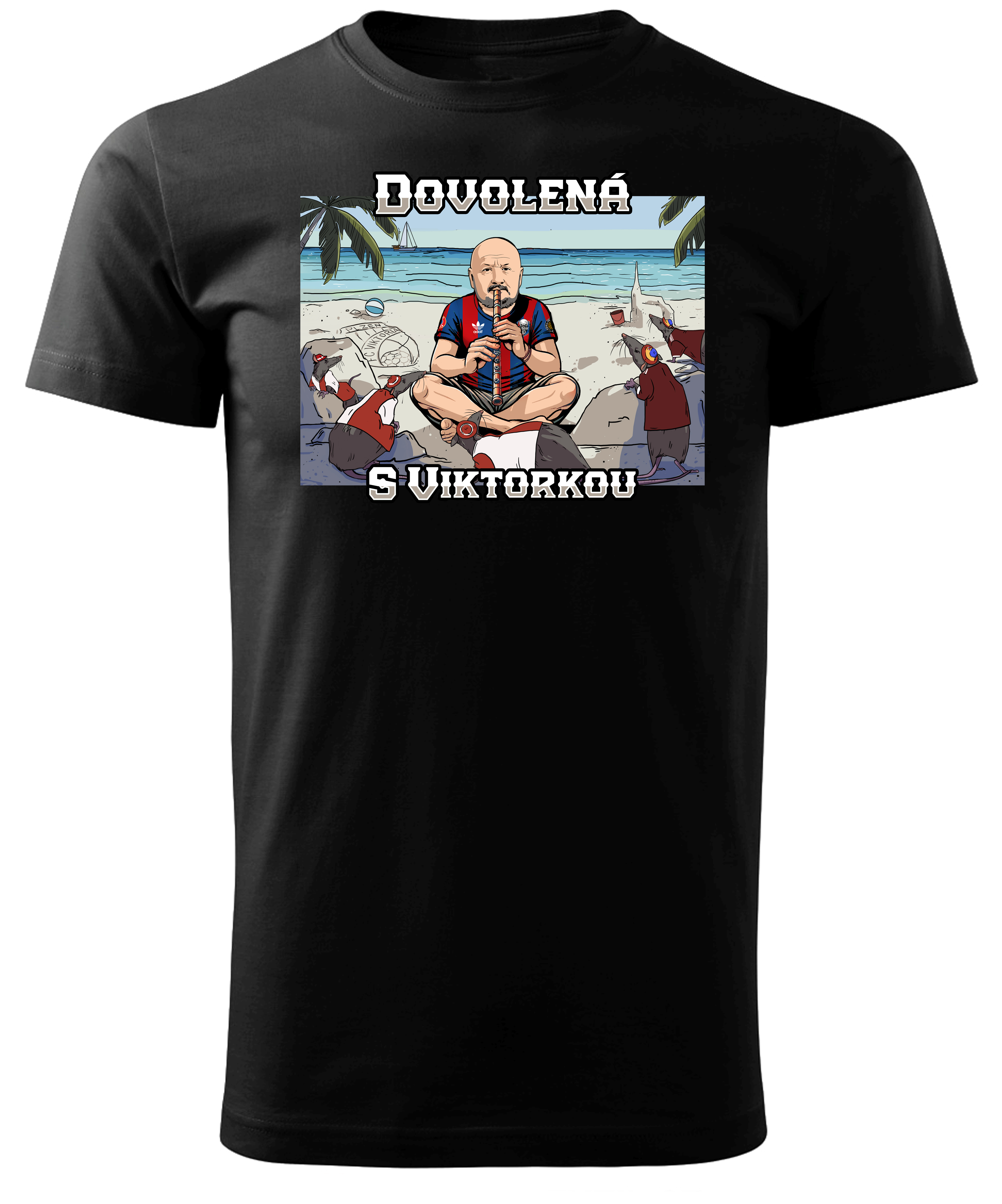 Zase ta dovolená! (tričko, pánské, černé)