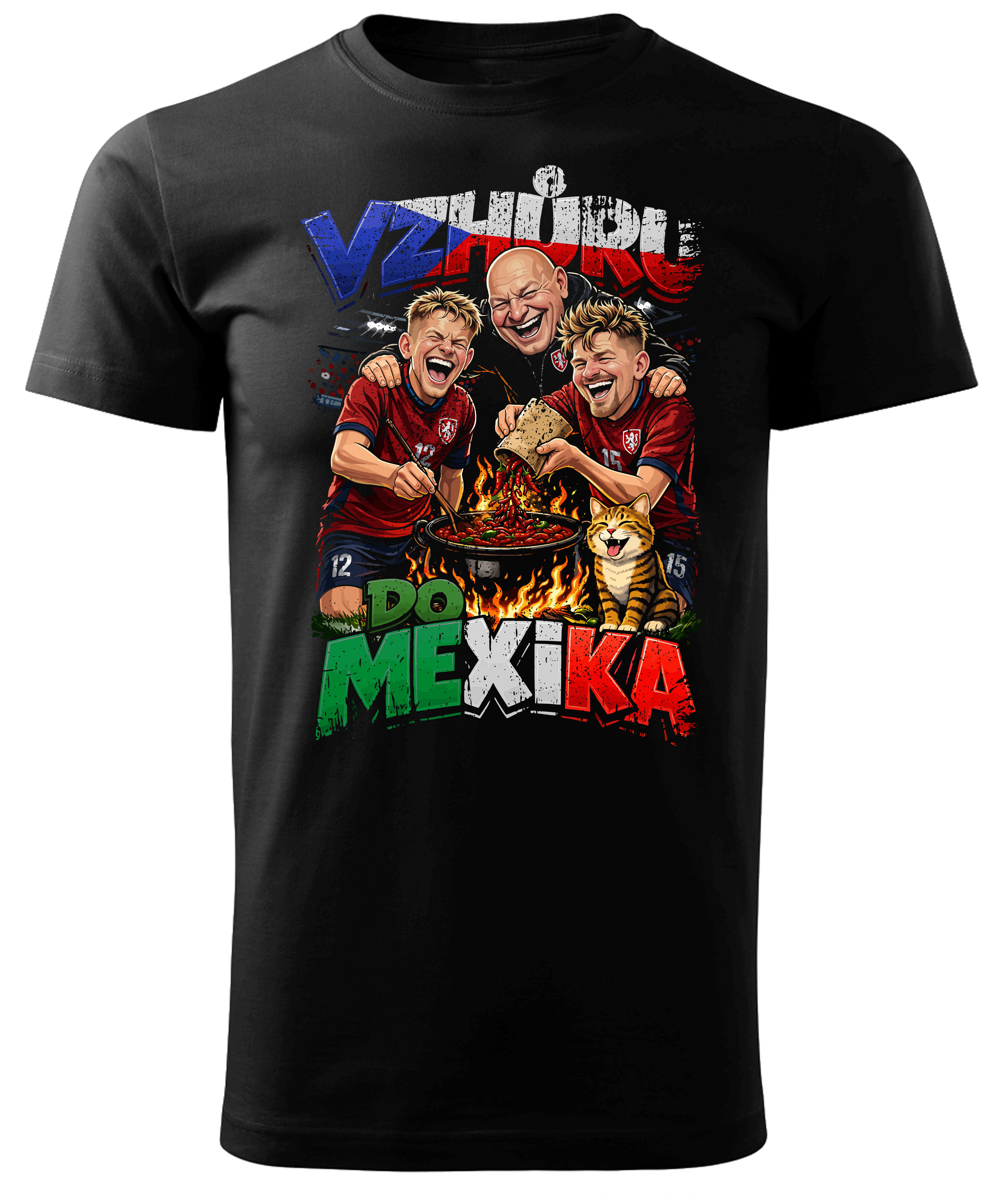Vzhůru do Mexika (tričko, pánské, černé)