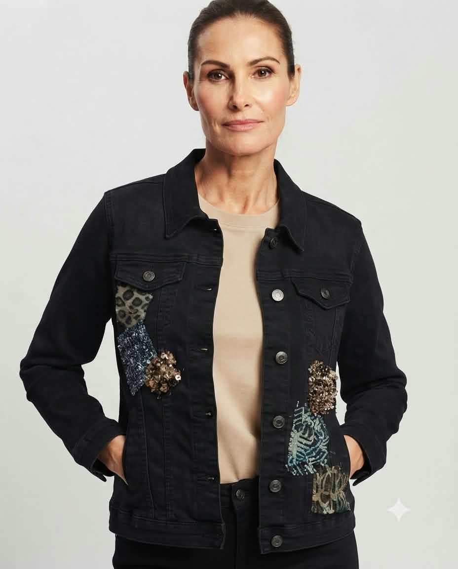 Dámská jeansová bunda F2174