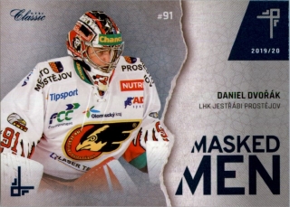 Hokejová karta Daniel Dvořák OFS Classic 2019-20 Masked Men #91 č.MM-DDV
