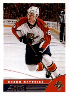 Hokejové karty - Shawn Matthias Score 2013-14 řadová č. 211