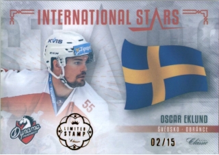 Hokejová karta Oscar Eklund OFS Série 2 2019-20 International Stars /15