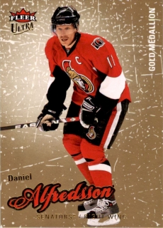 Hokejová karta Daniel Alfredsson Fleer Ultra 2008-08 Gold Medallion č. 64