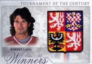Hokejová karta Robert Lang  Tournament Of The Century Logo Patch /12