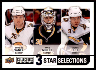 Hokejová karta Vanek / Miller / Roy UD 2008-09 3 star Selections č. 254
