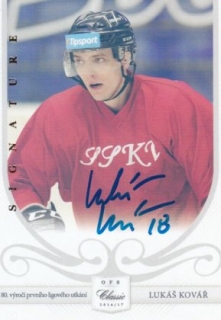 Hokejová karta Lukáš Kovář OFS 17/18 S.I. Anniversary Signature /15