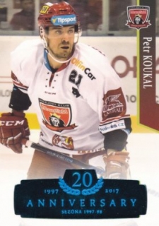 Hokejová karta Petr Koukal OFS 17/18 S.I. Blue