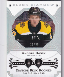 Hokejová karta Anders Bjork UD Black Diamond 17-18 Diamond Relic RC č. BDR-AB