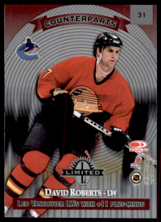 Hokejová karta Langkow / Roberts Donruss Limited Counterparts 97-98 č. 31