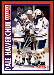 Hokejová karta Dale Hawerchuk Score 1990-91 1000 Point Club č. 266