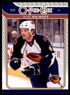 Hokejová karta Ron Hainsey OPC 2009-10 řadová č.443