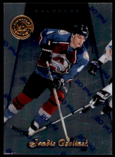 Hokejová karta Sandis Ozolinsh Pinnacle Certified 1997-98 řadová č.89
