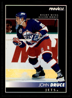 Hokejová karta John Druce Pinnacle 1992-93 řadová č.185