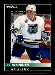 Hokejová karta Eric Weinrich Pinnacle 1992-93 řadová č.297