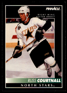 Hokejová karta Russ Courtnall Pinnacle 1992-93 řadová č.337