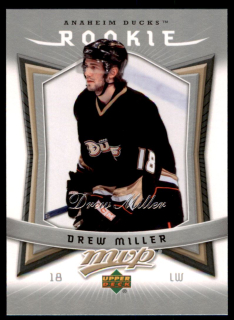 Hokejová karta Drew Miller UD MVP 2007-08 Rookie č. 322