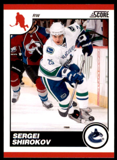 Hokejová karta Sergei Shirokov Score 2010-11 karta č.463