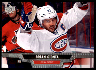 Hokejová karta Brian Gionta UD Series 1 2013-14 řadová č.15