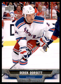 Hokejová karta Derek Dorsett UD Series 1 2013-14 řadová č.29