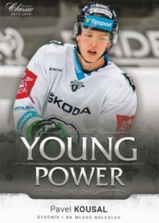 Hokejová karta Pavel Kousal OFS 17/18 S.II. Young Power 
