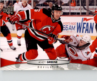 Hokejová karta Andy Greene UD Series 2 2011-12 řadová č.348